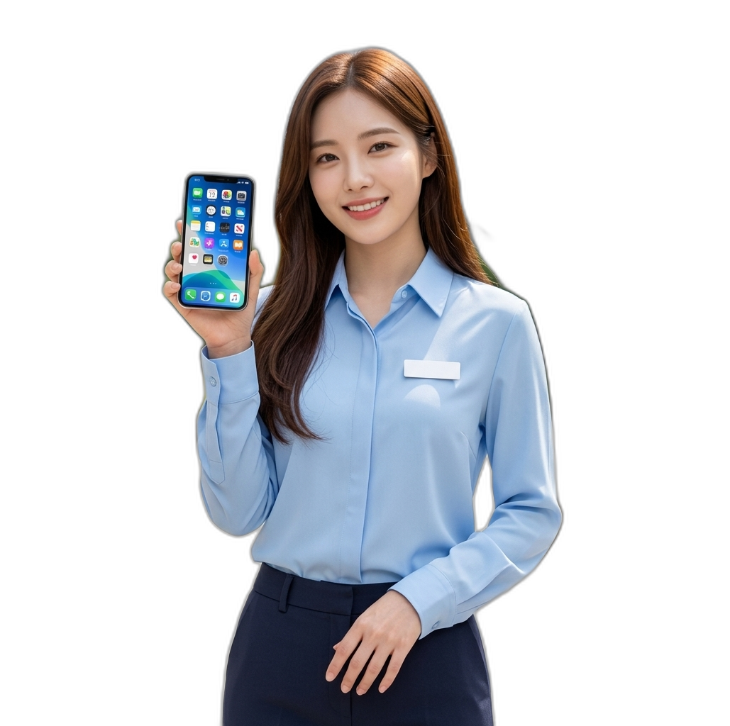 알뜰티켓 상담사가 시세 조회 화면을 보여주는 모습